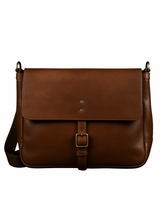 Heritage Tan Leather Messenger Bag – Classic Work & Travel Companion for Modern Gentlemen